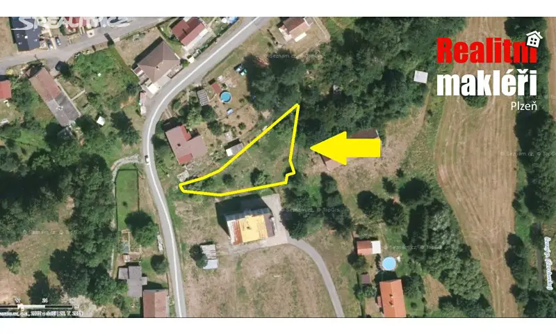 Prodej  stavebního pozemku 880 m², Otov, okres Domažlice