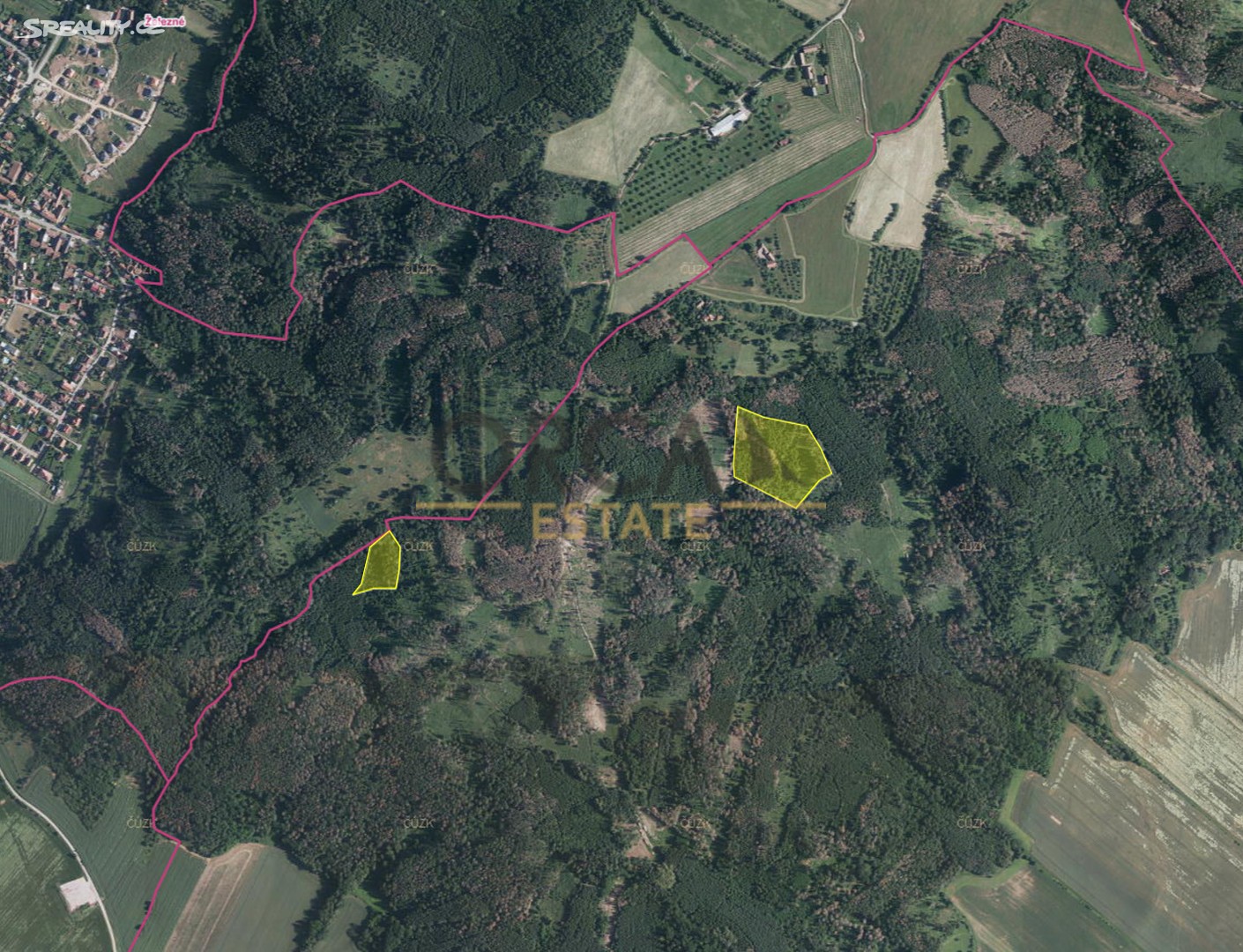 Prodej  lesa 27 608 m², Drásov, okres Brno-venkov