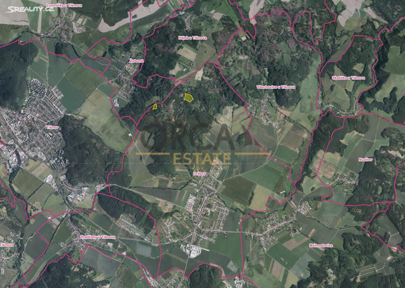 Prodej  lesa 27 608 m², Drásov, okres Brno-venkov