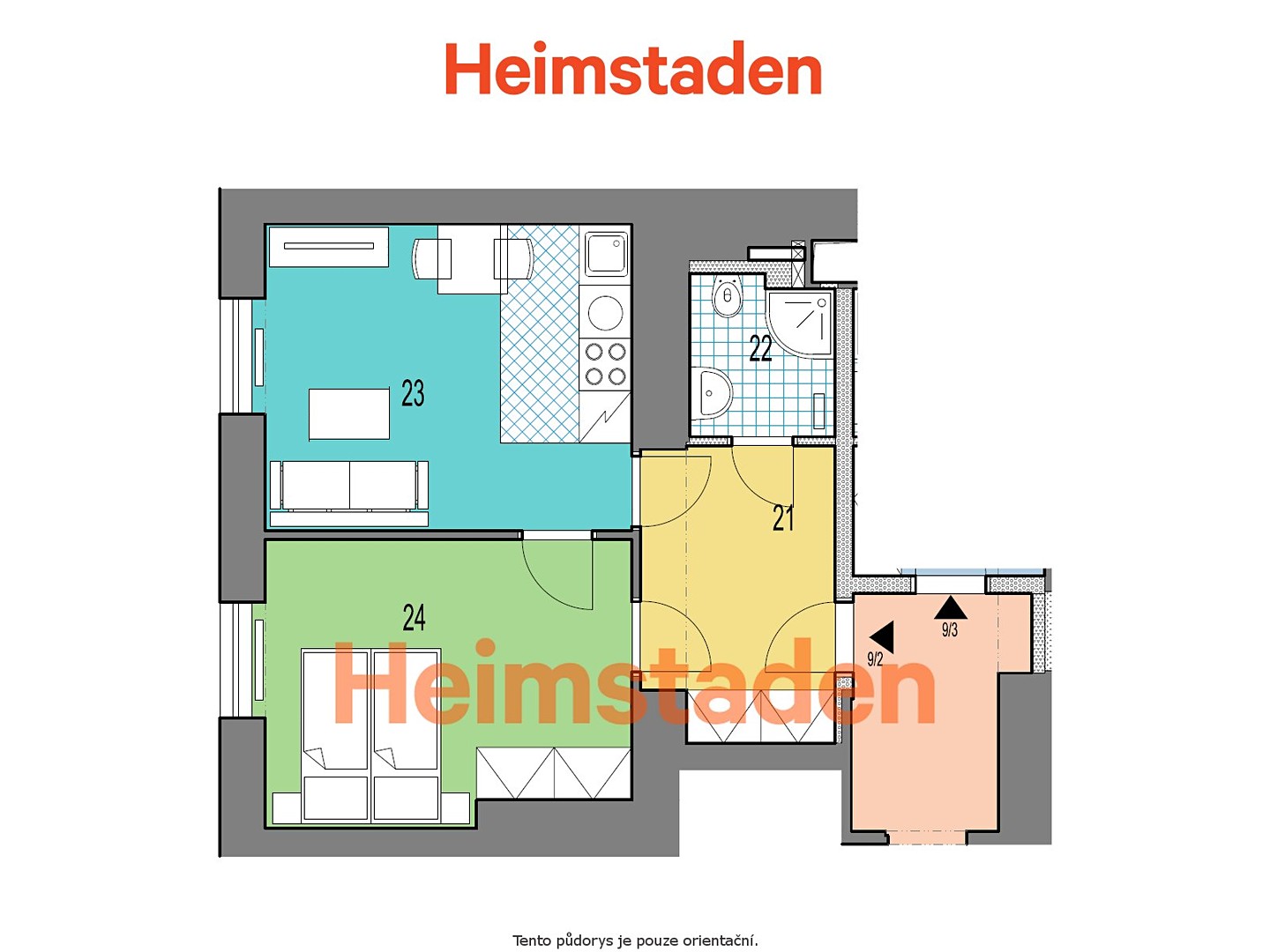 Pronájem bytu 1+1 37 m², Hlavní třída, Havířov - Město
