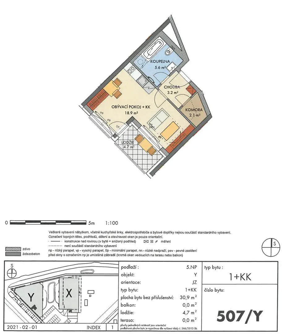 Prodej bytu 1+kk 31 m², Werichova, Praha - Hlubočepy