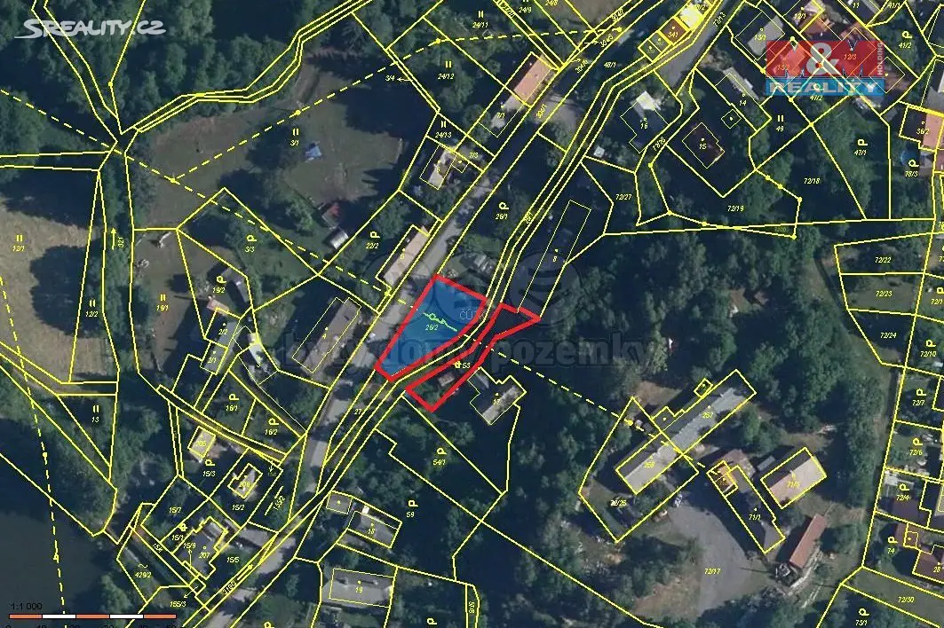 Prodej  stavebního pozemku 677 m², Bohutín - Vysoká Pec, okres Příbram