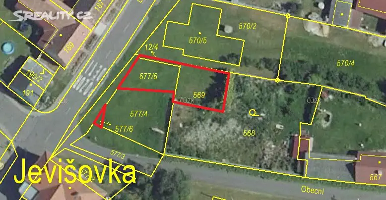 Prodej  stavebního pozemku 260 m², Drnholecká, Jevišovka