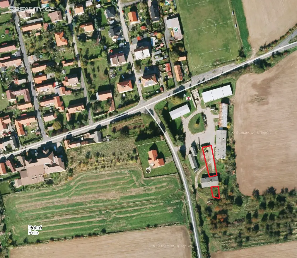 Prodej  komerčního pozemku 654 m², Vitice - Dobré Pole, okres Kolín
