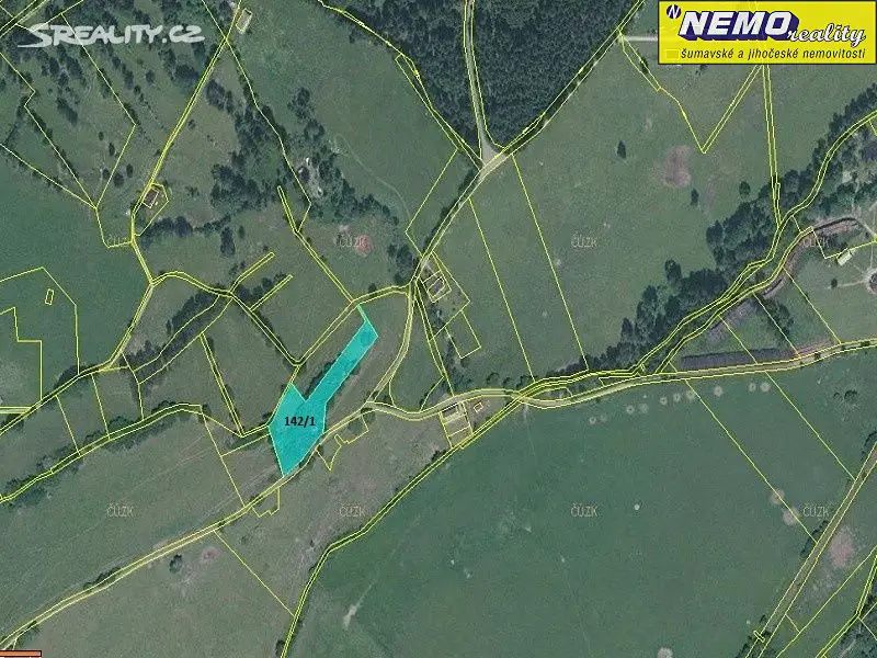 Prodej  pozemku 5 529 m², Lenora, okres Prachatice