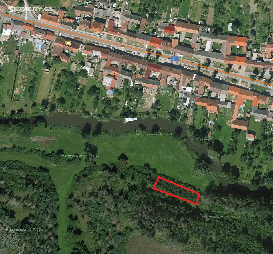 Prodej  zahrady 1 224 m², Vladislav - Střížov, okres Třebíč