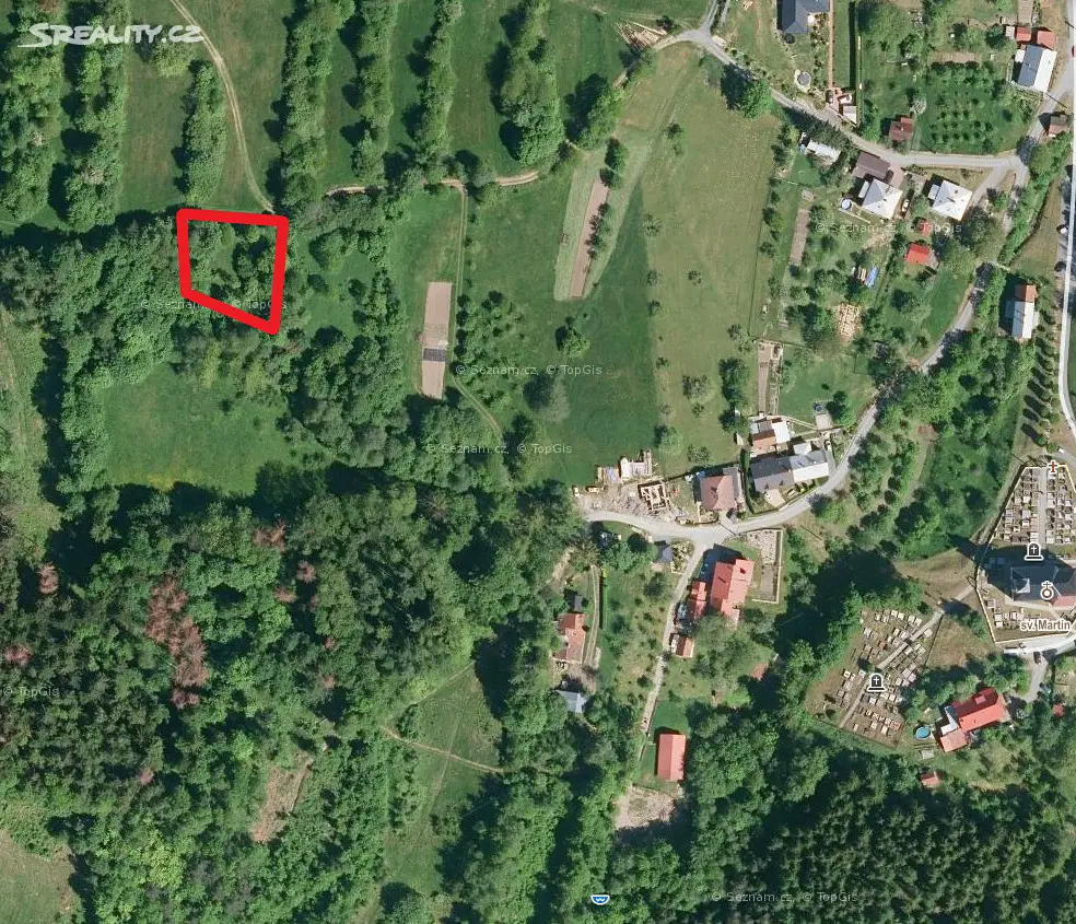 Prodej  zahrady 1 448 m², Zašová - Veselá, okres Vsetín