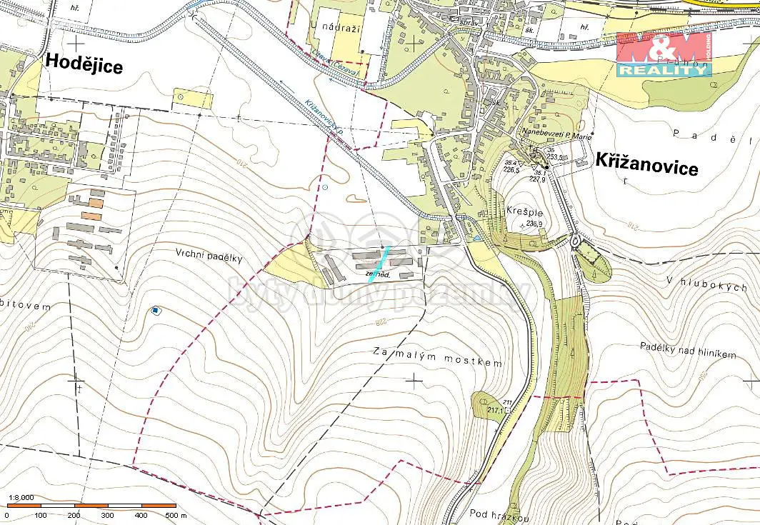 Pronájem  komerčního pozemku 1 120 m², Křižanovice, okres Vyškov