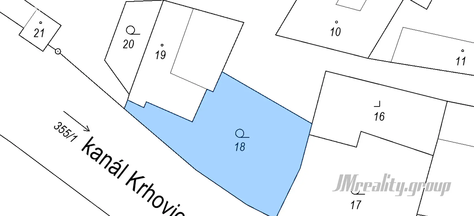 Prodej  stavebního pozemku 724 m², Krhovice, okres Znojmo
