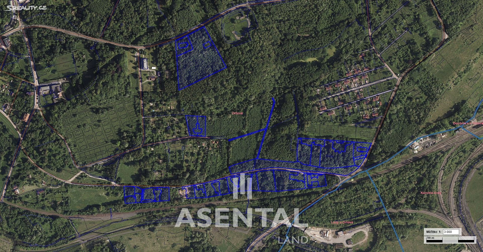 Prodej  pozemku 80 714 m², Hořovského, Orlová - Město