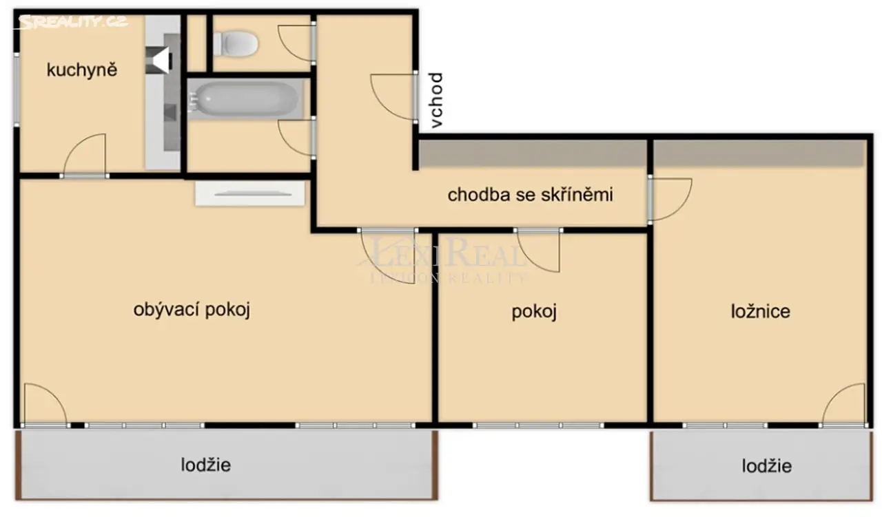 Prodej bytu 3+1 77 m², Gagarinova, Slaný