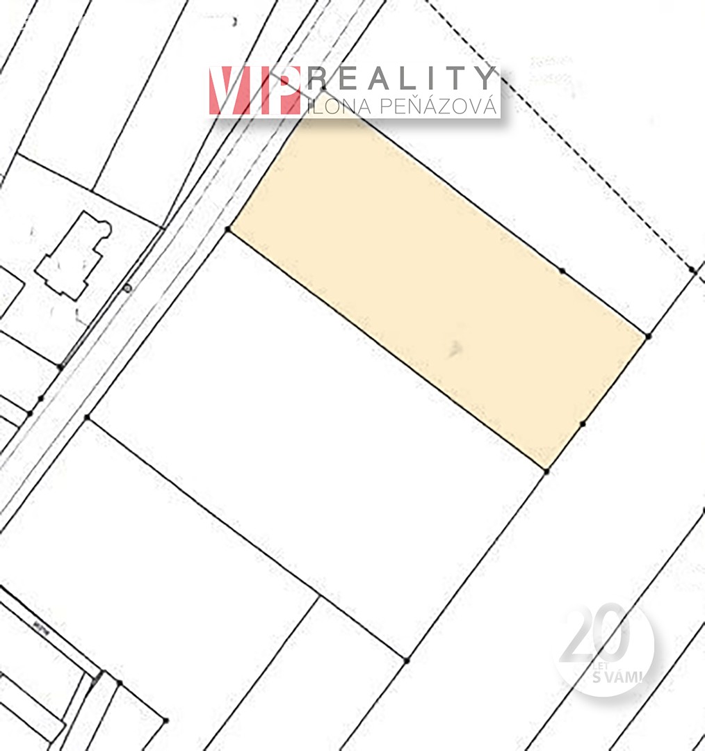 Prodej  stavebního pozemku 1 566 m², Moutnice, okres Brno-venkov