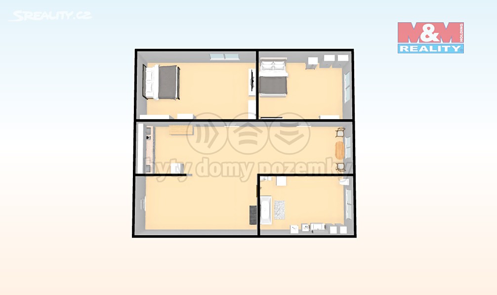 Pronájem bytu 2+kk 37 m², Duchcovská, Teplice - Řetenice