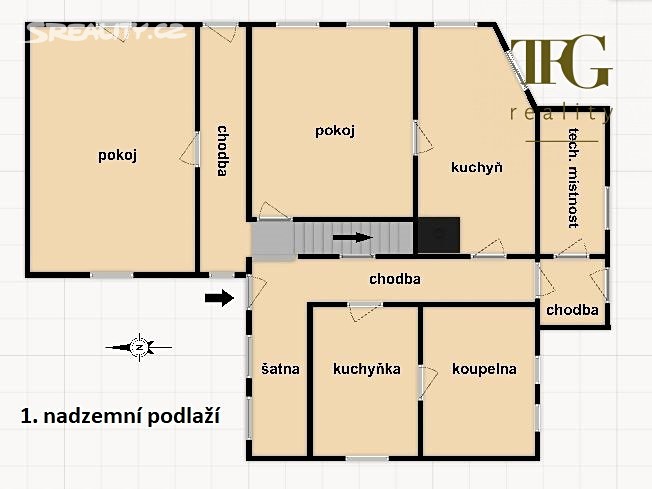 Prodej  chalupy 229 m², pozemek 2 764 m², Mladkov, okres Ústí nad Orlicí