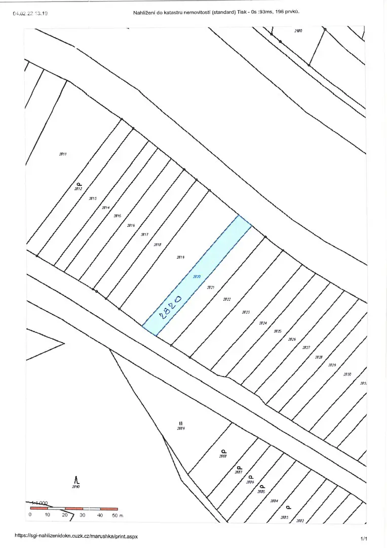 Prodej  pole 812 m², Ivaň, okres Brno-venkov