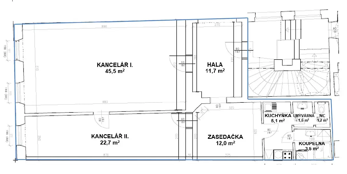 Pronájem bytu 3+1 103 m², nám. Přemysla Otakara II., České Budějovice - České Budějovice 1