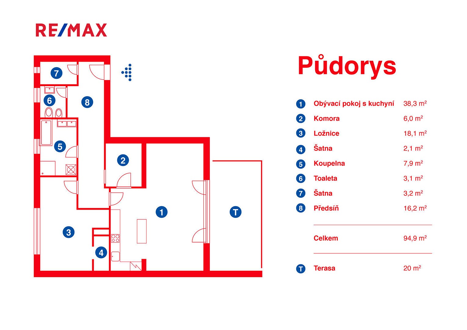 Pronájem bytu 3+kk 94 m², Drahotínská, Praha 5 - Řeporyje