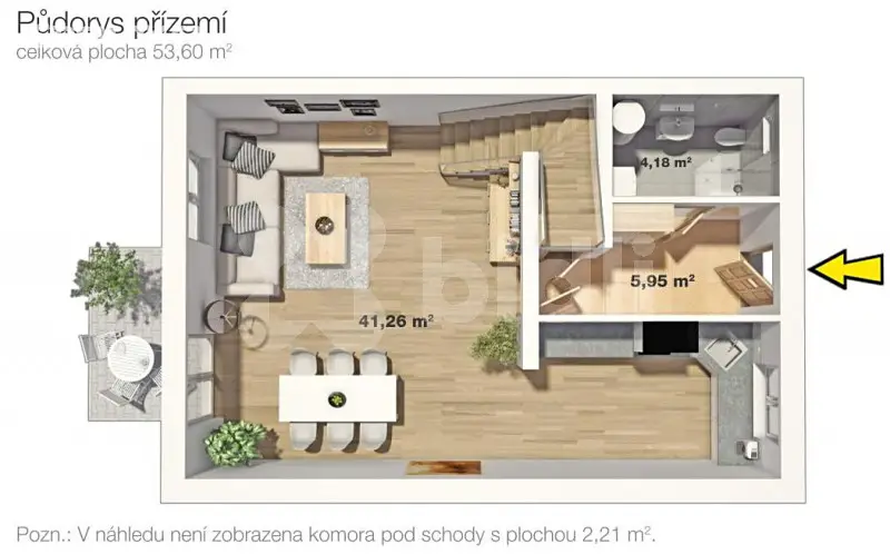 Pronájem  rodinného domu 110 m², pozemek 267 m², Opata Mariana, Chýně