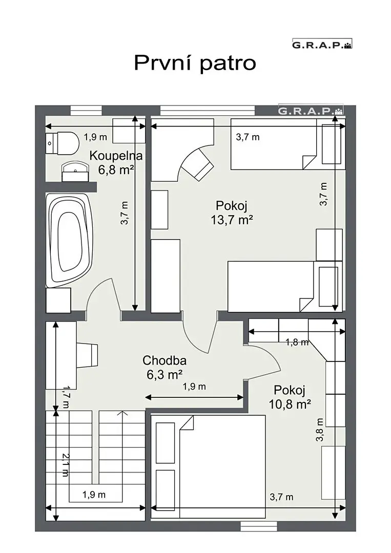 Prodej  rodinného domu 74 m², pozemek 89 m², Cihelná, Štětí