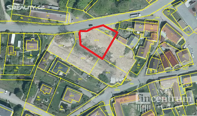 Prodej  stavebního pozemku 899 m², Větrný Jeníkov, okres Jihlava