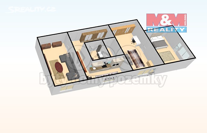 Prodej bytu 3+1 75 m², Masarykova třída, Teplice