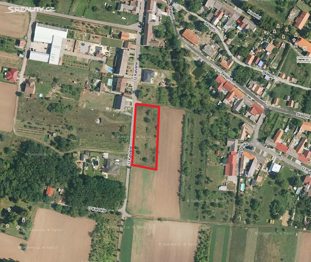 Prodej  stavebního pozemku 714 m², Hrabětice, okres Znojmo