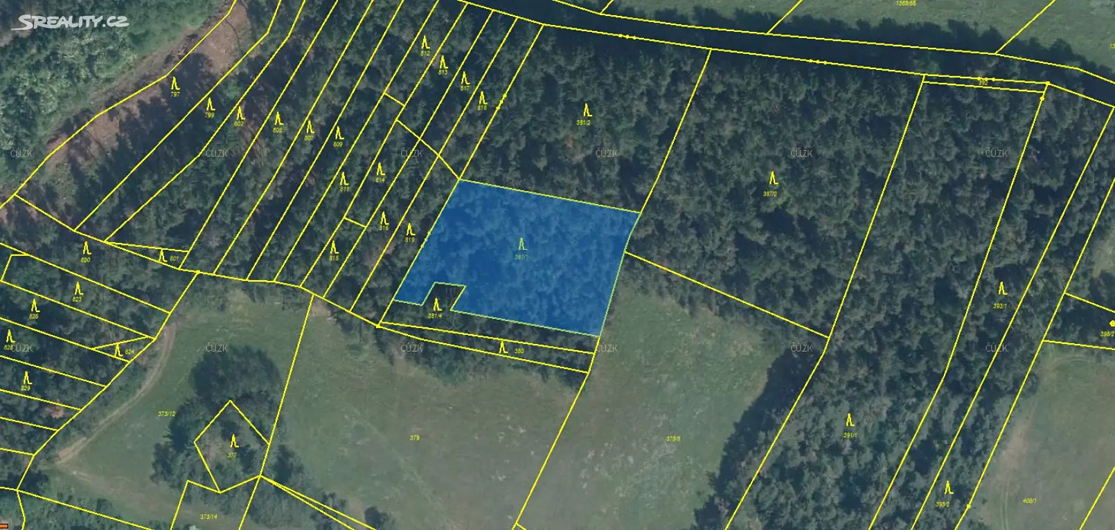 Prodej  lesa 18 264 m², Budětice, okres Klatovy