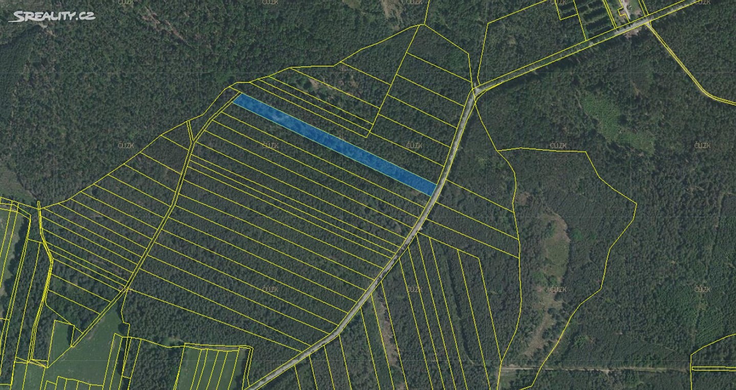 Prodej  lesa 38 269 m², Mladošovice, okres České Budějovice