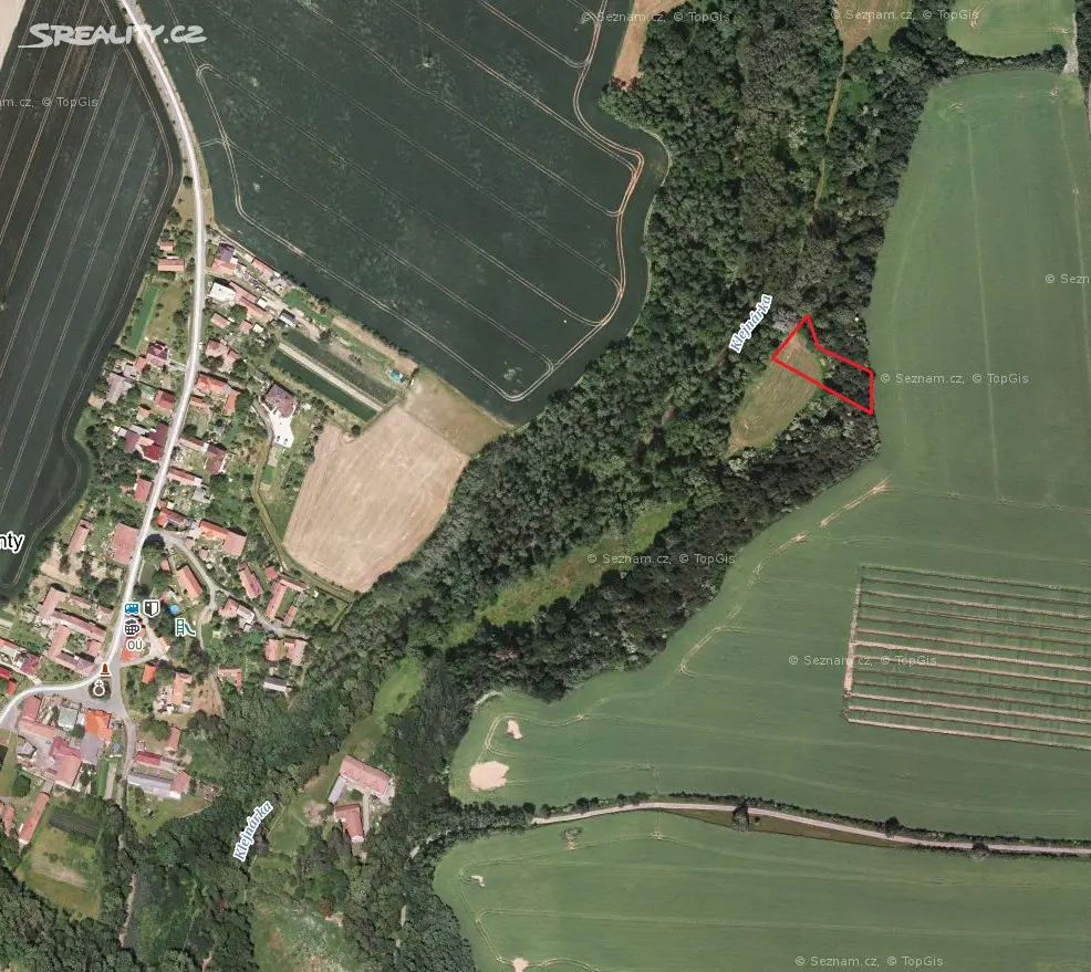 Prodej  pole 1 089 m², Krchleby, okres Kutná Hora