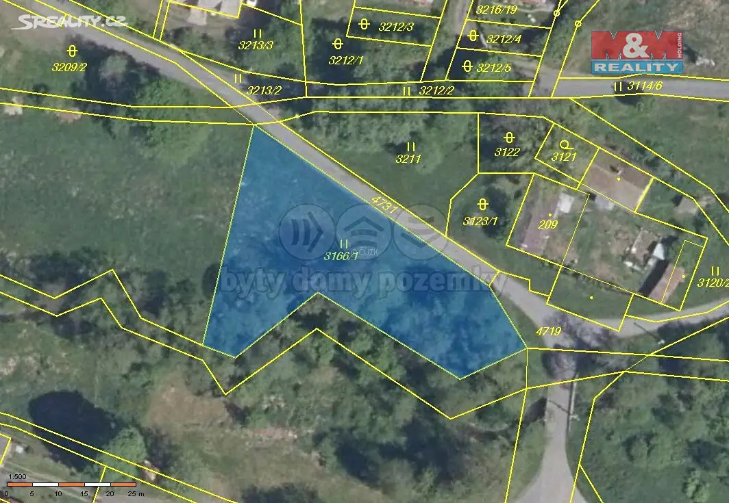 Prodej  pozemku 1 466 m², Stará Voda, okres Cheb