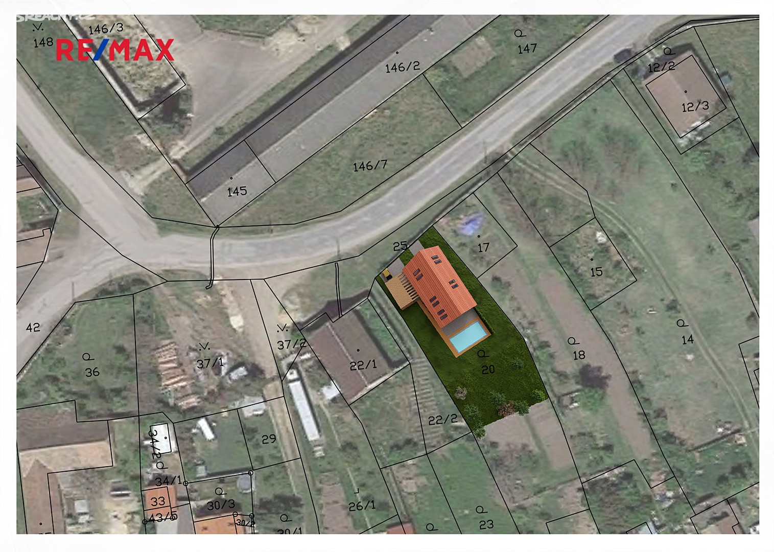 Prodej  stavebního pozemku 850 m², Mackovice, okres Znojmo