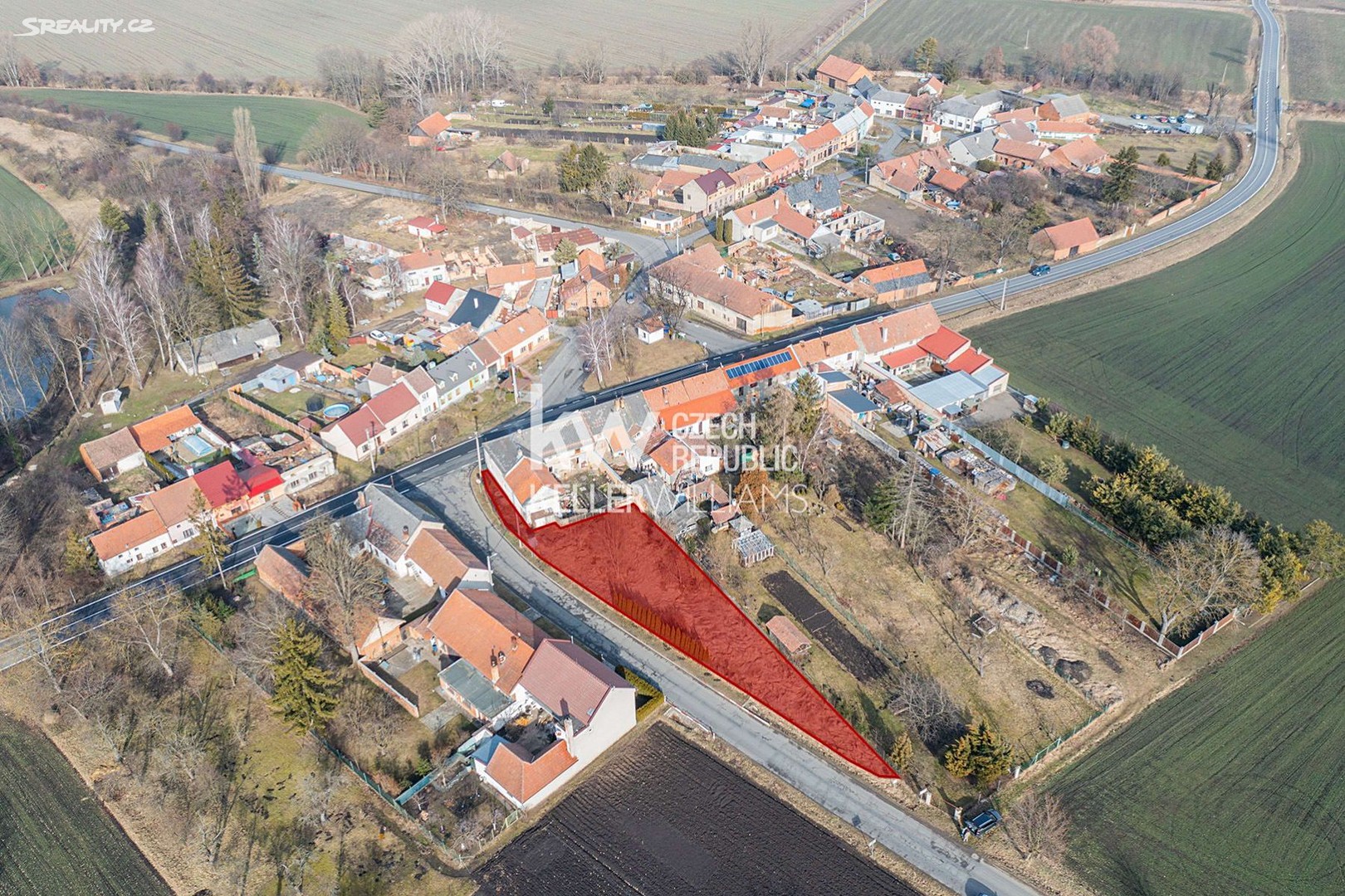 Prodej  stavebního pozemku 817 m², Nezamyslice - Těšice, okres Prostějov