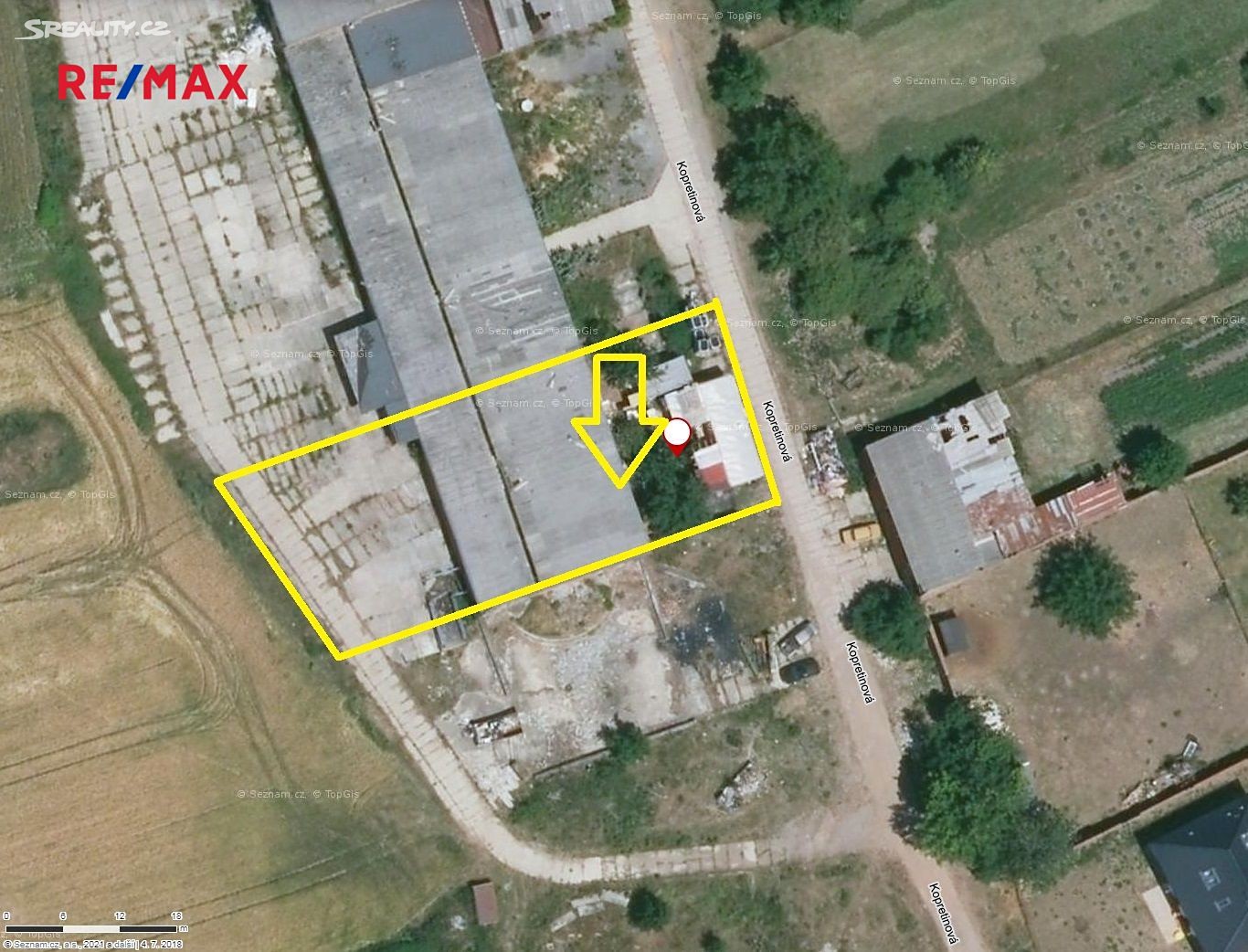 Prodej  stavebního pozemku 1 171 m², Kopretinová, Olomouc - Nemilany