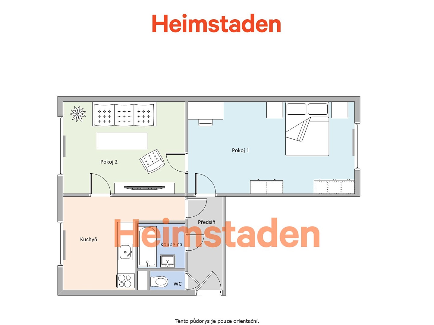 Pronájem bytu 2+1 50 m², Jungmannova, Havířov - Město