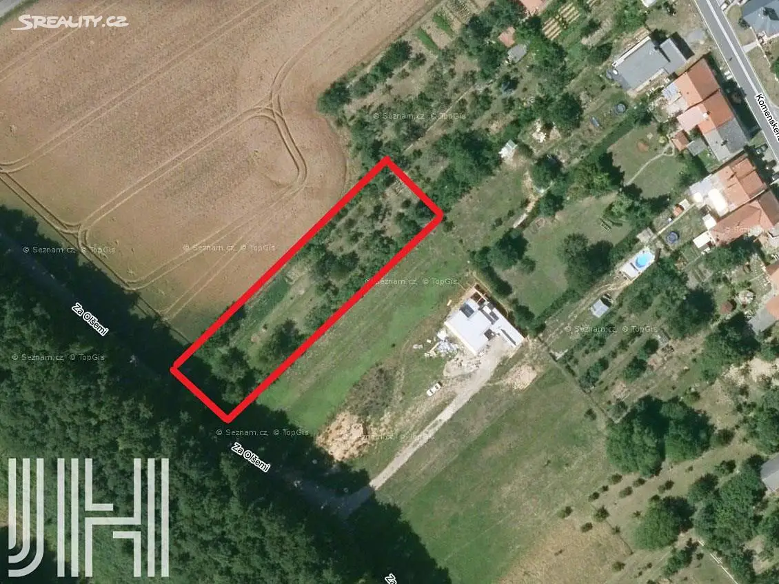 Prodej  stavebního pozemku 1 553 m², Čechy pod Kosířem, okres Prostějov