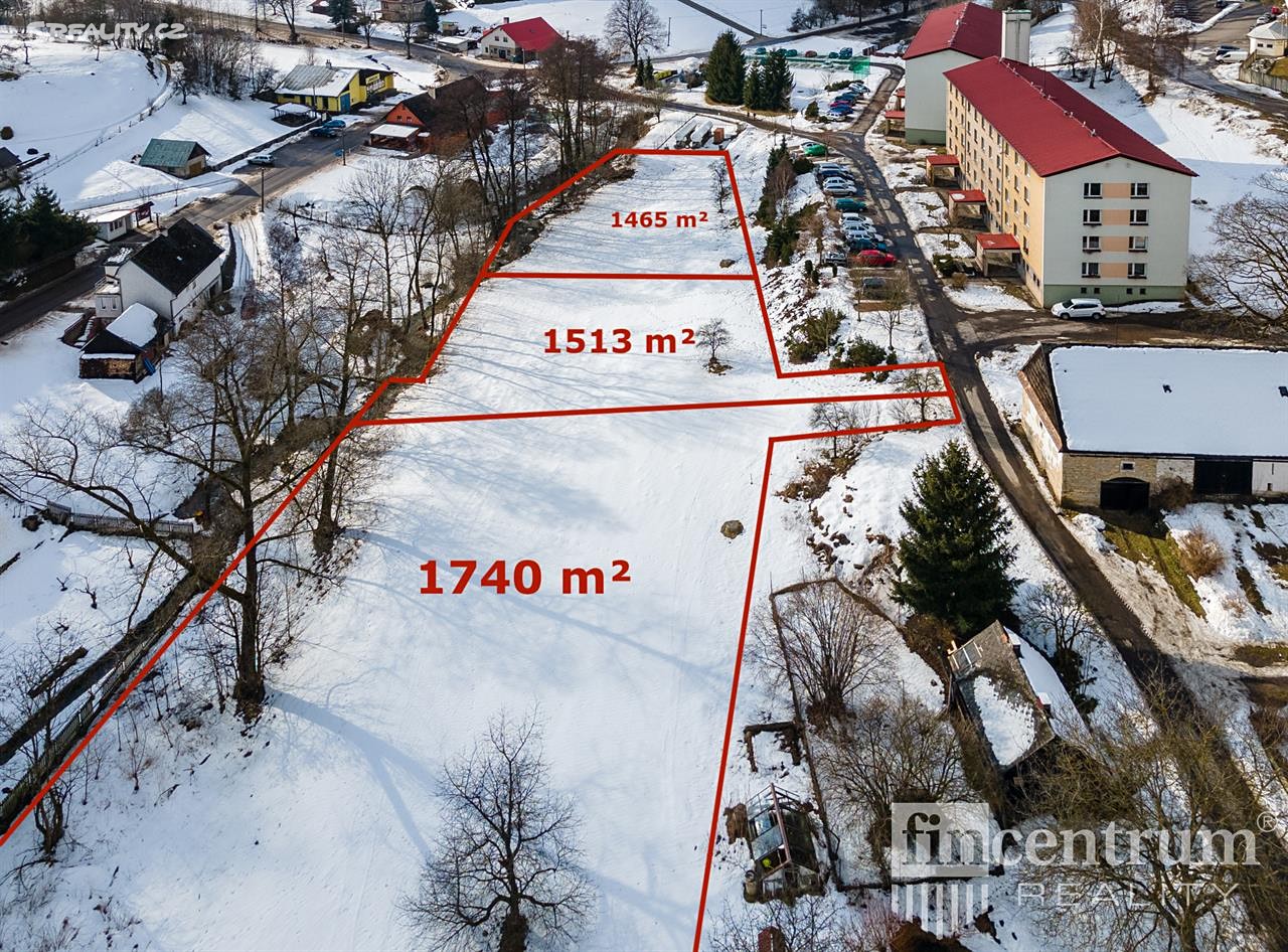 Prodej  stavebního pozemku 1 513 m², Klášterec nad Orlicí, okres Ústí nad Orlicí