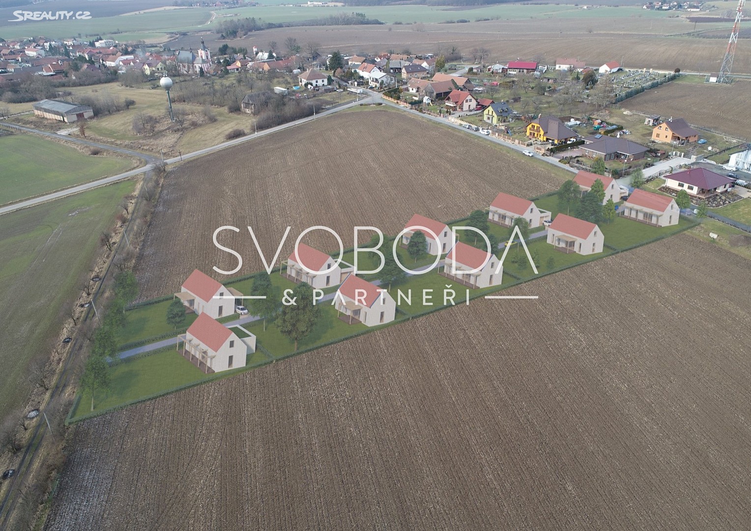 Prodej  stavebního pozemku 9 734 m², Petrovice, okres Hradec Králové