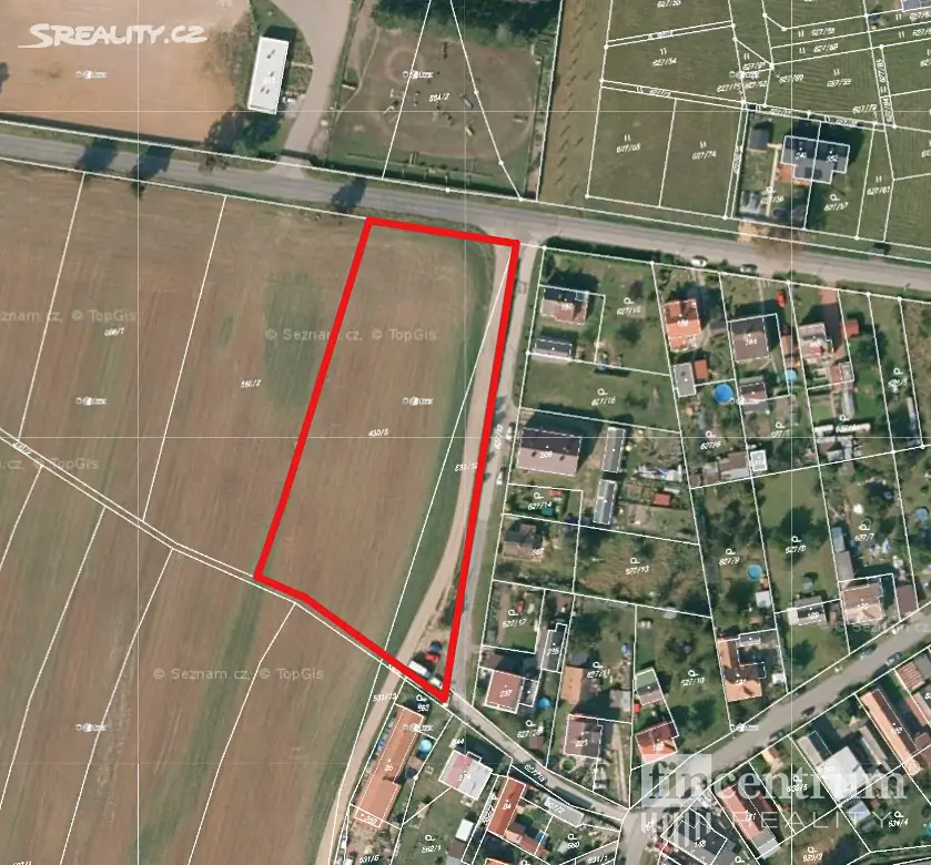 Prodej  stavebního pozemku 6 440 m², Semín, okres Pardubice