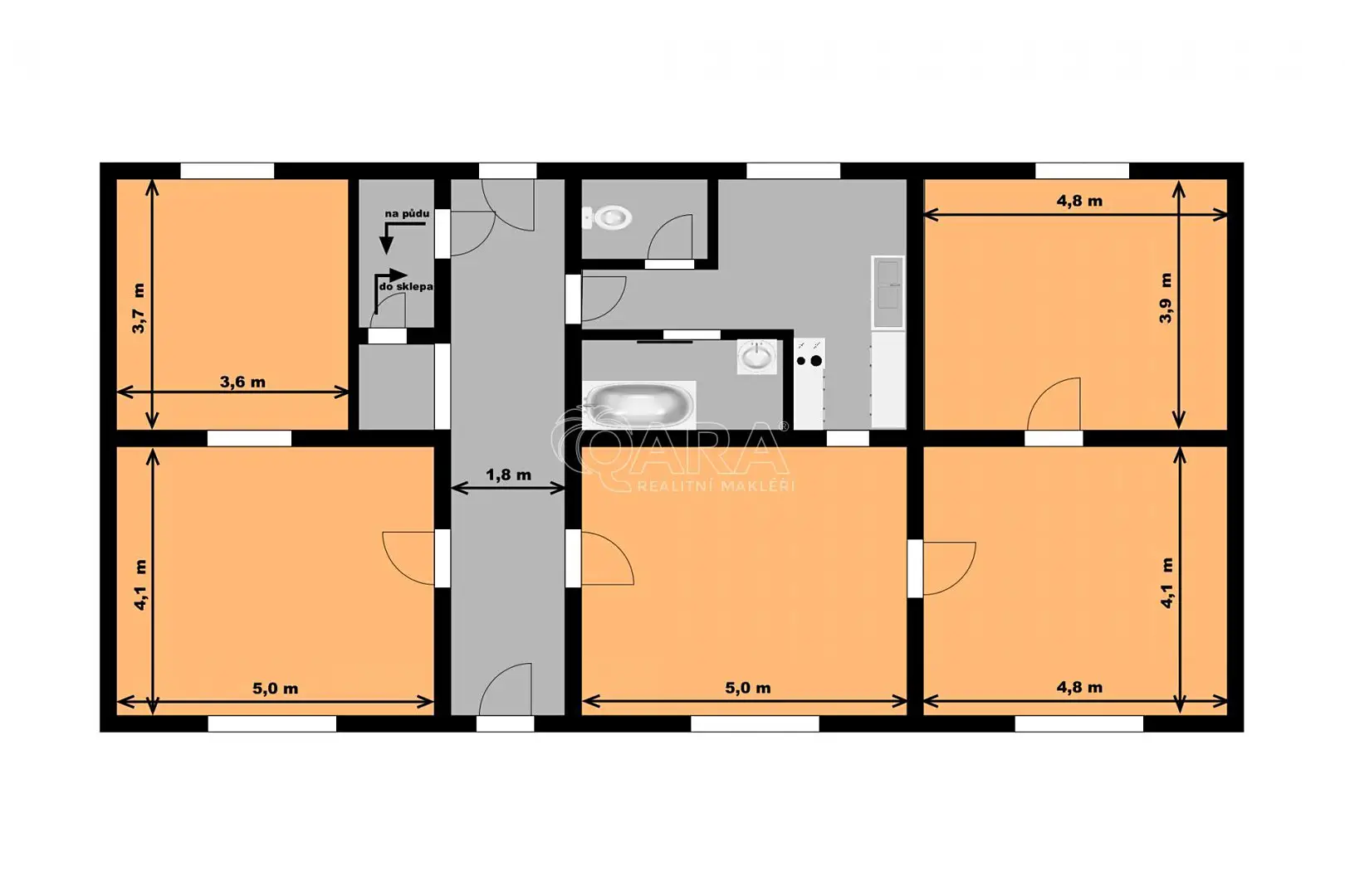Prodej  rodinného domu 156 m², pozemek 558 m², Průběžná, Chotutice