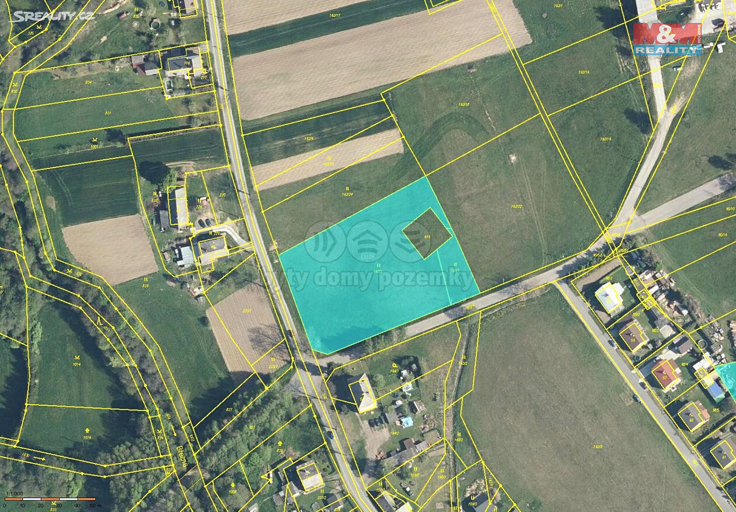 Prodej  stavebního pozemku 5 748 m², Štíty - Březná, okres Šumperk