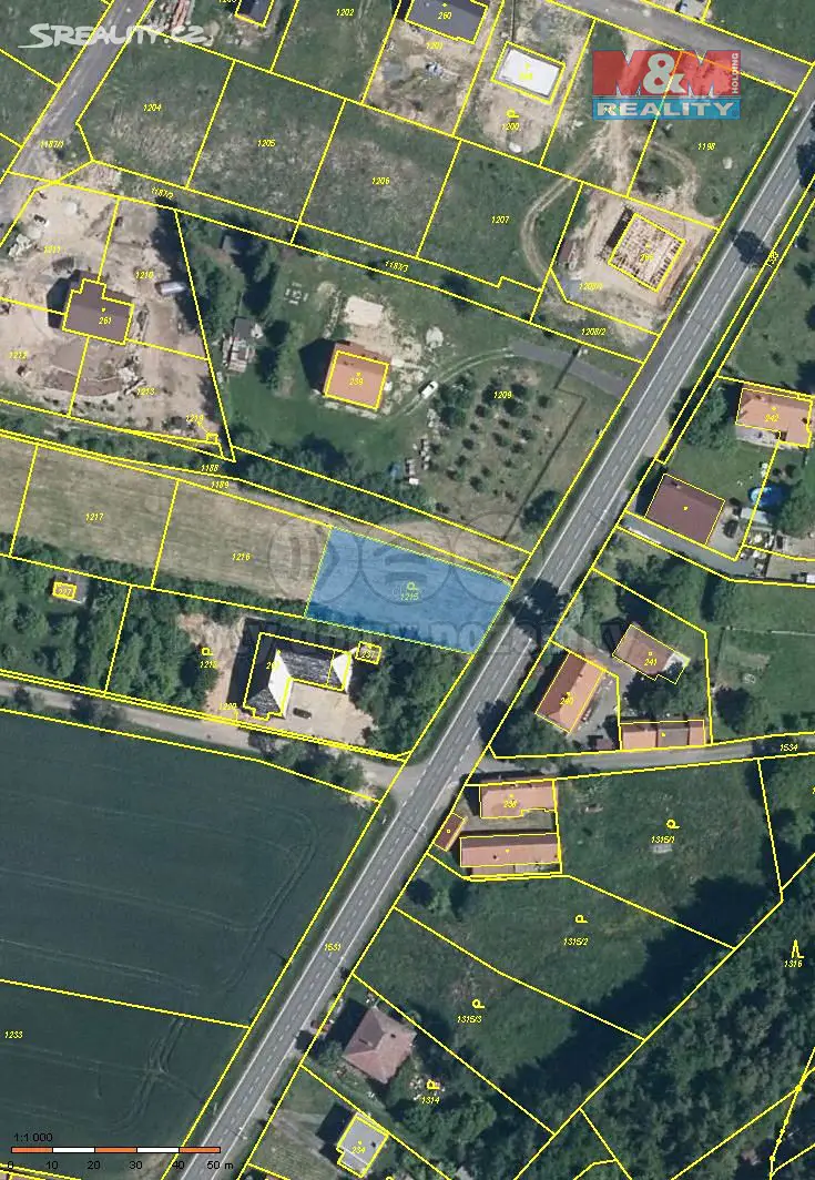 Prodej  stavebního pozemku 900 m², Zavidov, okres Rakovník