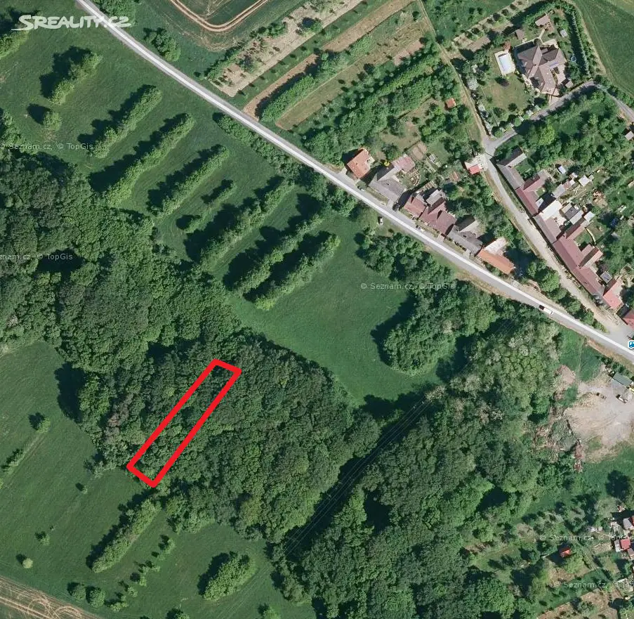 Prodej  lesa 564 m², Komárov, okres Zlín