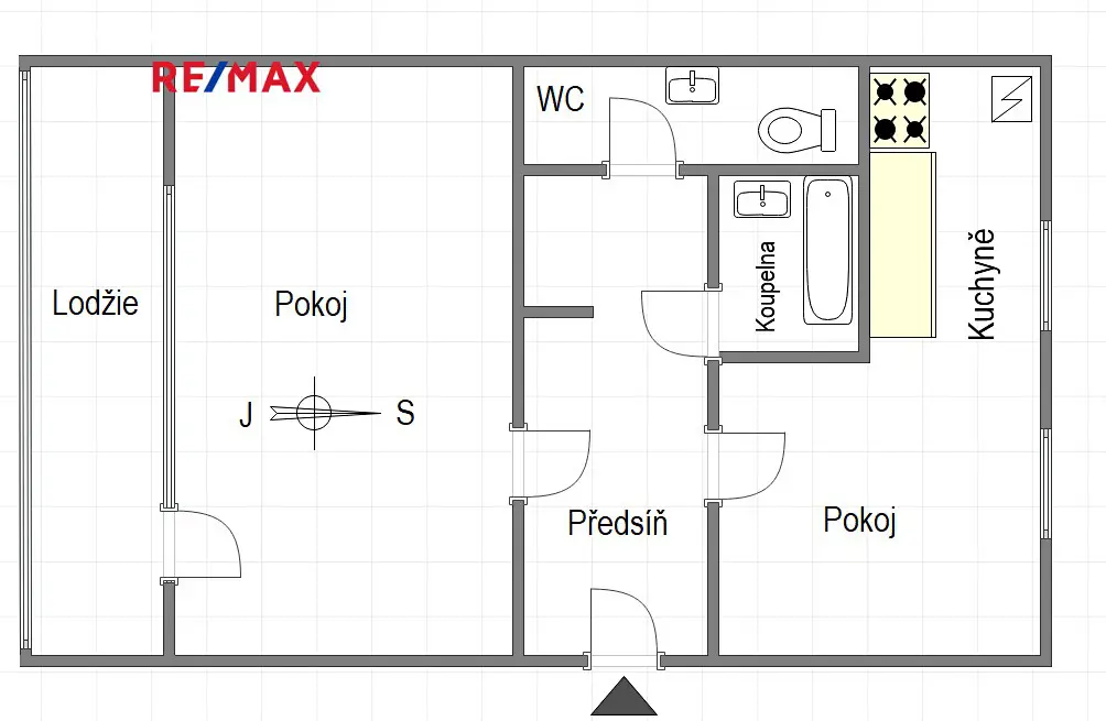Pronájem bytu 2+kk 47 m², Hrusická, Praha 4 - Záběhlice