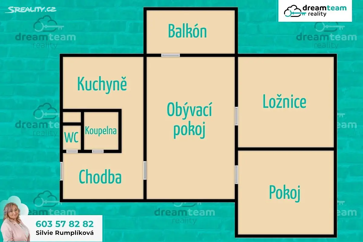 Prodej bytu 3+1 61 m², Čs. armády, Rožnov pod Radhoštěm