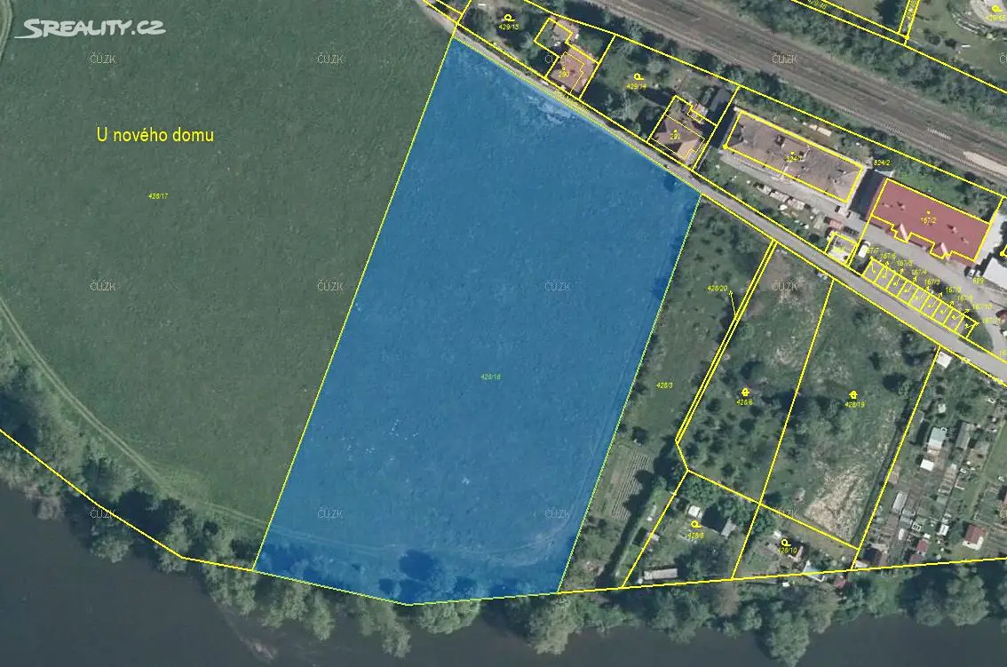 Prodej  pozemku 13 273 m², Nižbor, okres Beroun