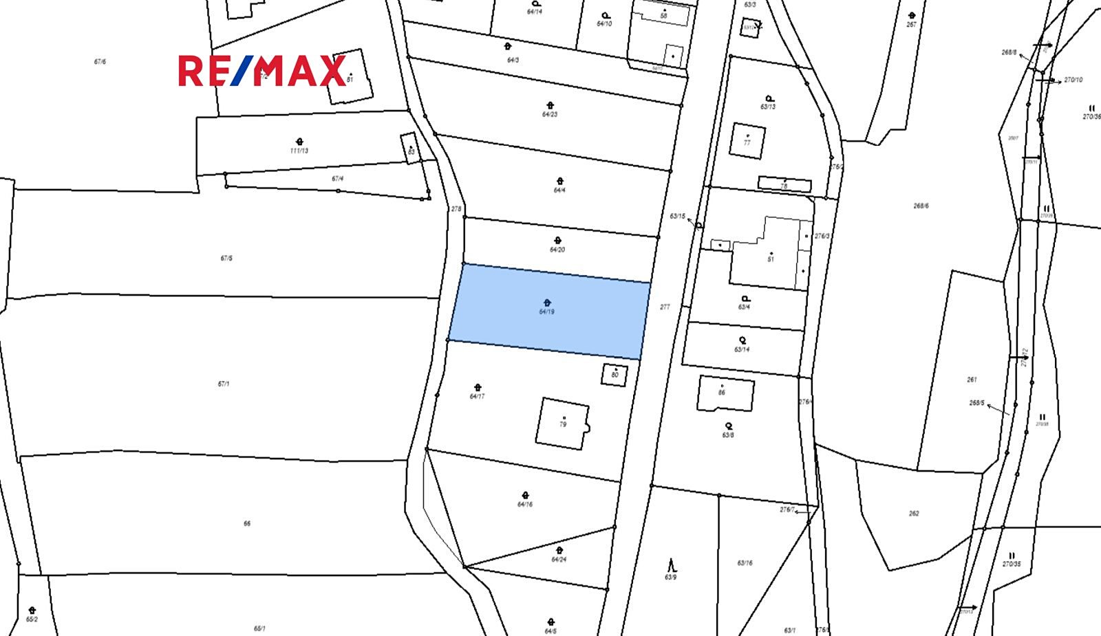 Prodej  stavebního pozemku 2 440 m², Schořov, okres Kutná Hora