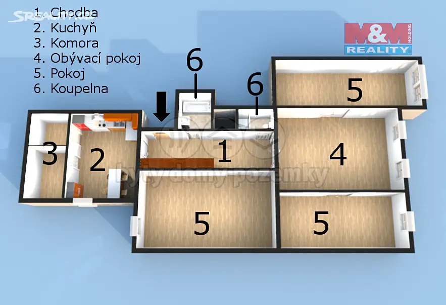 Prodej bytu 4+1 139 m², Rybná, Praha 1 - Staré Město