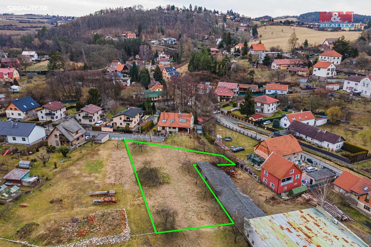 Prodej  stavebního pozemku 1 379 m², Velenovského, Mnichovice