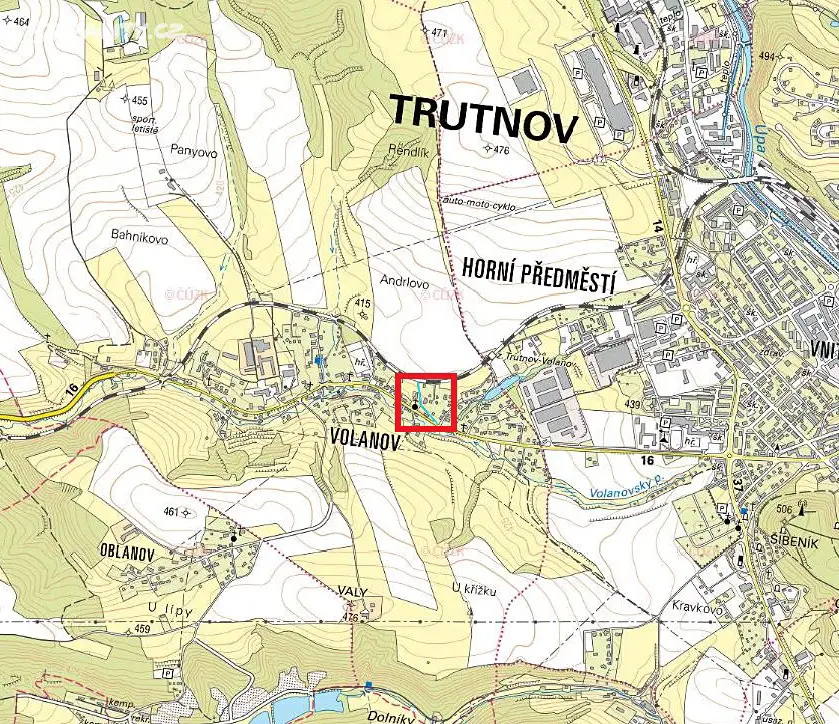 Prodej  stavebního pozemku 53 m², Trutnov - Volanov, okres Trutnov