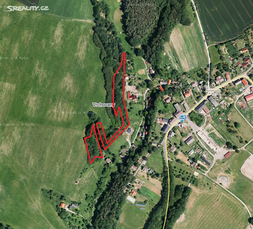 Prodej  lesa 1 582 m², Vrchovany, okres Česká Lípa